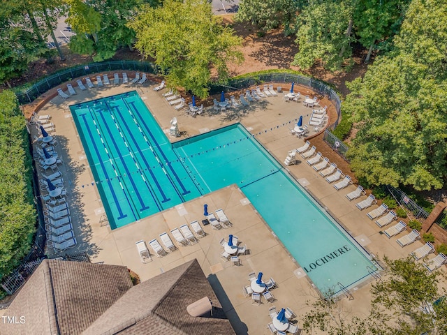 birds eye view of property