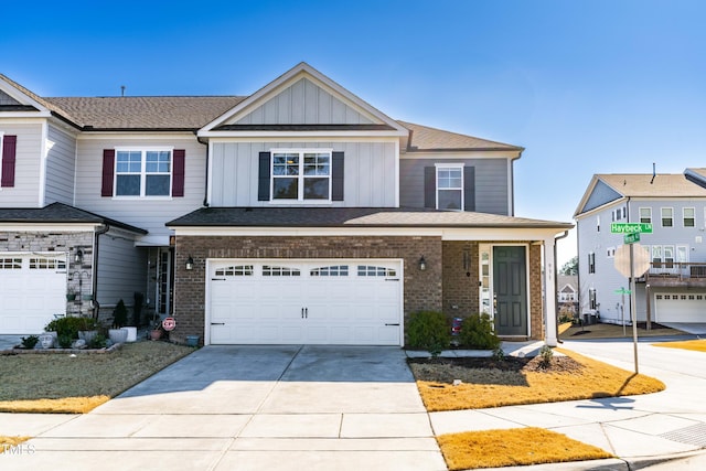 view of front of home featuring a garage