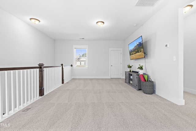 interior space with light colored carpet