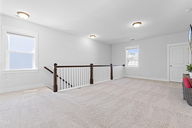 view of carpeted empty room