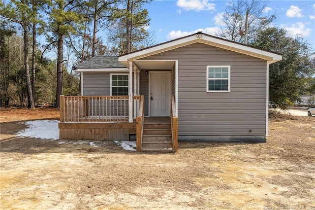 view of front of home