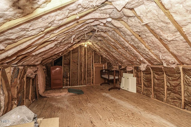 view of attic