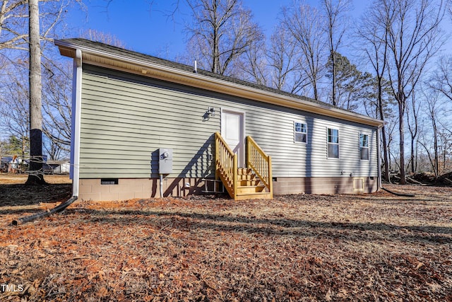 view of rear view of property