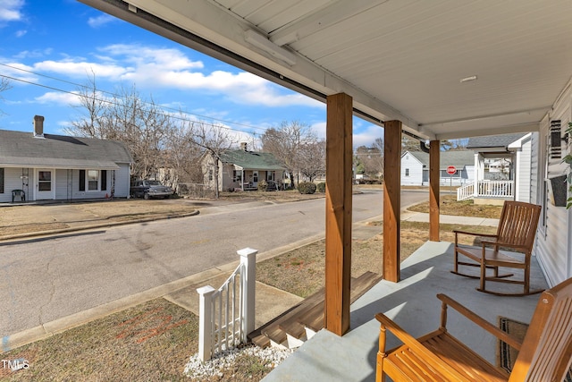 view of patio / terrace featuring covered porch