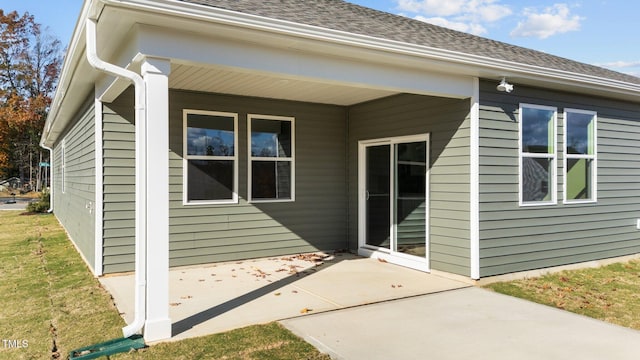 exterior space with a patio