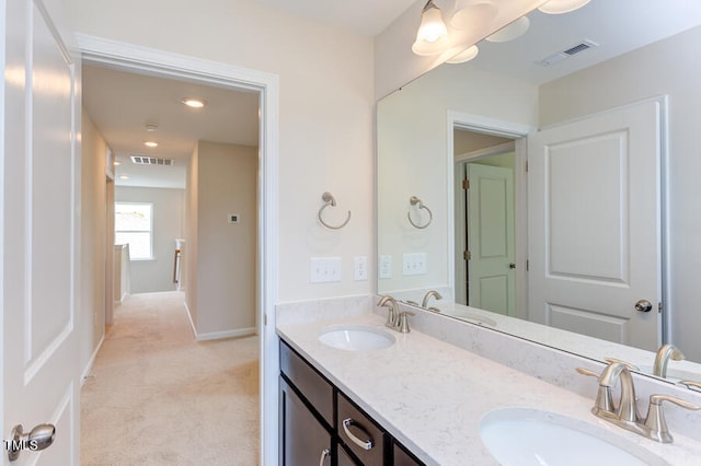 bathroom featuring vanity