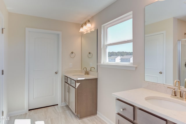 bathroom featuring vanity