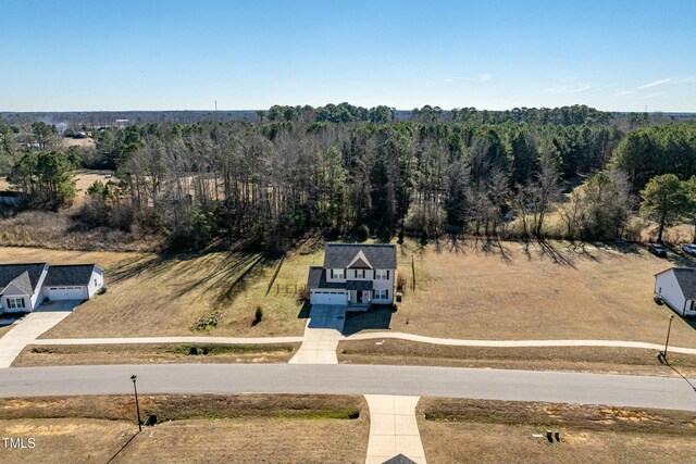 105 Langdon Chase Way, Selma, NC 27576 - aerial view featuring a view of trees