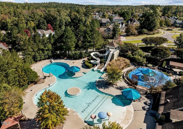 birds eye view of property