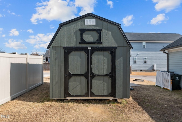 view of outdoor structure