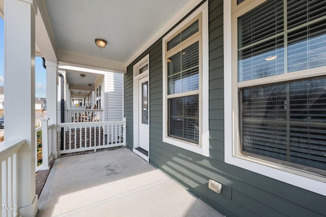 balcony with a porch