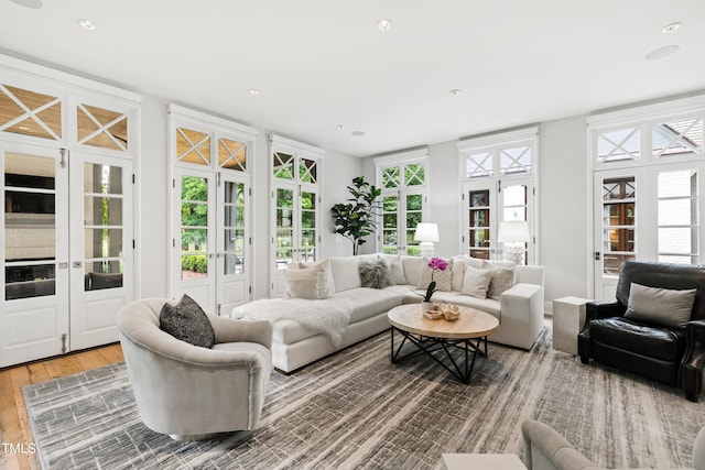 sunroom / solarium featuring a healthy amount of sunlight