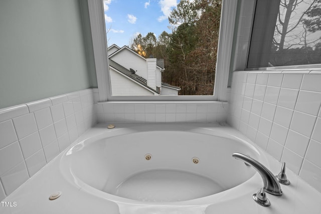 bathroom with a bathing tub