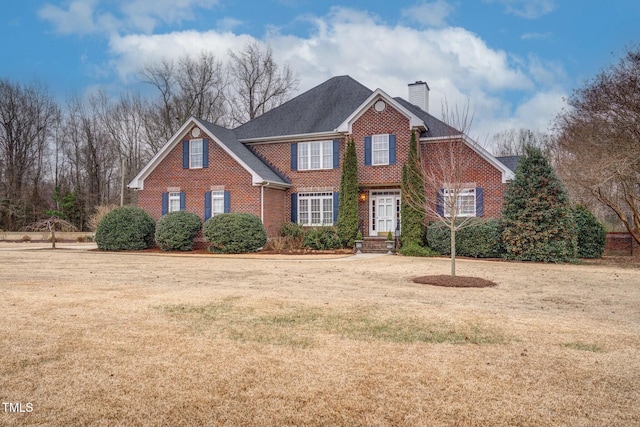 front of property with a front yard