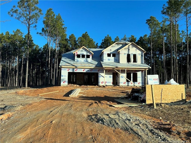 property in mid-construction with a porch