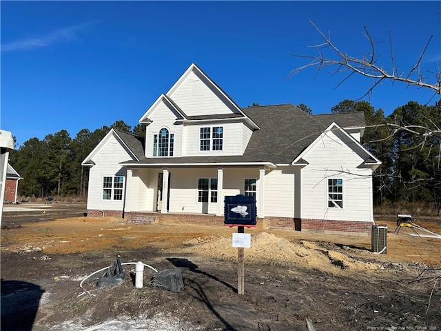 view of front of home with a porch