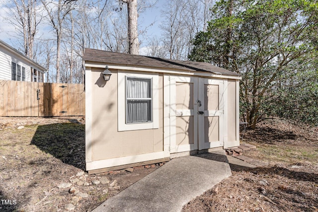 view of outbuilding