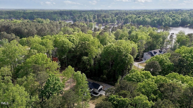 251 Sequoia Dr, Louisburg, NC 27549 - view of property location with a heavily wooded area and a nearby body of water