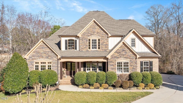 view of front of property with a porch