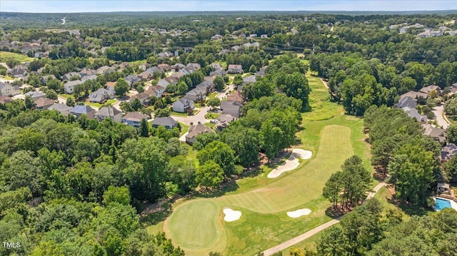 2933 Elmfield St, Raleigh, NC 27614 - aerial view of property and surrounding area with a golf course and nearby suburban area