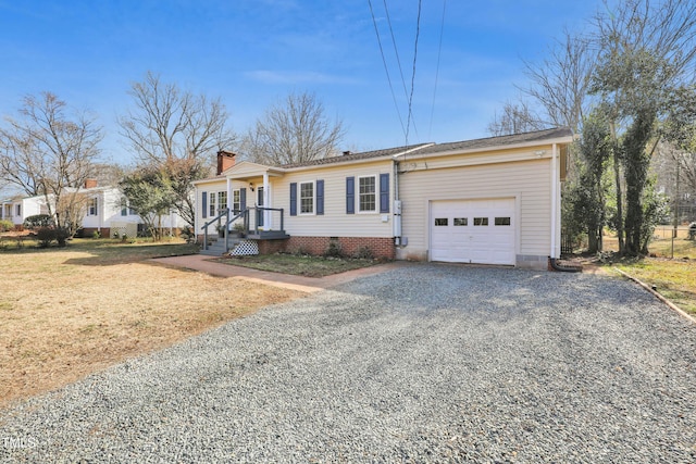 ranch-style house with a garage