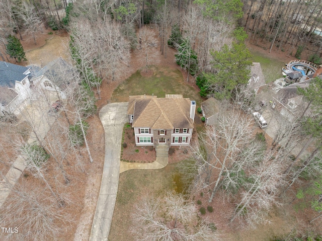 birds eye view of property