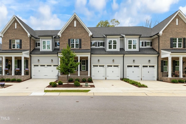 view of property featuring a garage