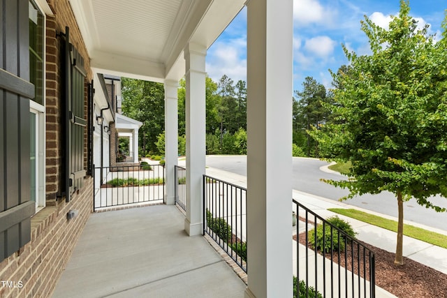 view of balcony