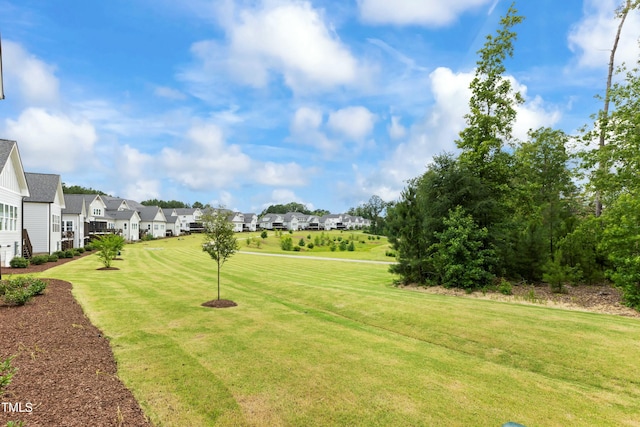 surrounding community featuring a yard