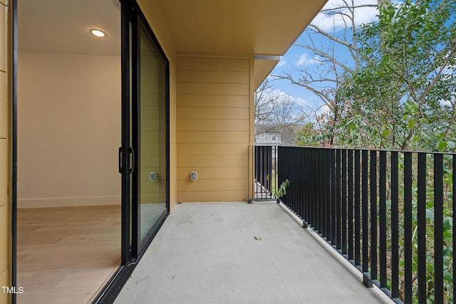 view of balcony