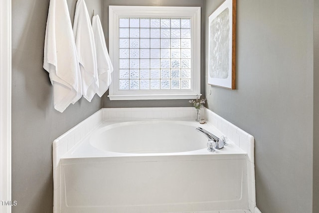 full bath featuring a garden tub