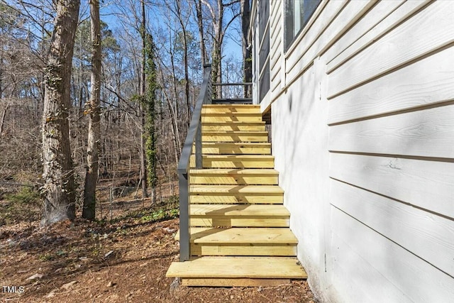 view of staircase