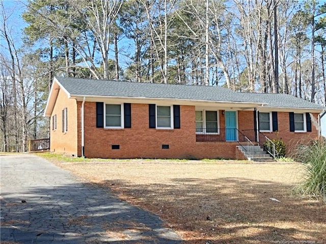 view of ranch-style home