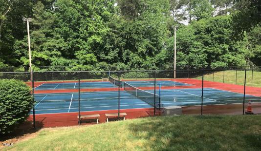 130 Luxon Pl, Cary, NC 27513 - view of tennis court featuring fence