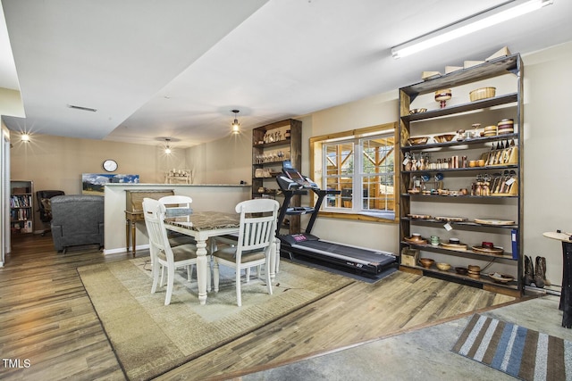 dining room featuring hardwood / wood-style floors