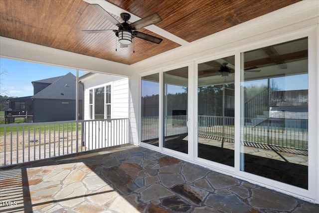 321 Bud Wall Rd, Youngsville, NC 27596 - view of patio / terrace with a ceiling fan