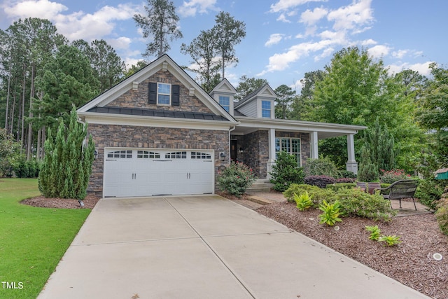 view of craftsman inspired home