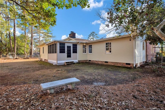 view of rear view of property