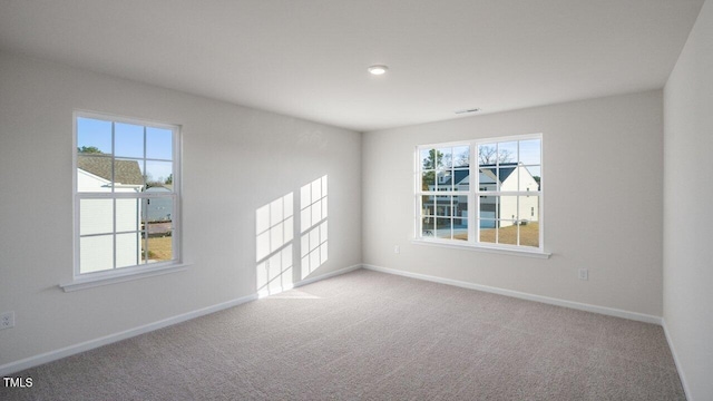 view of carpeted empty room