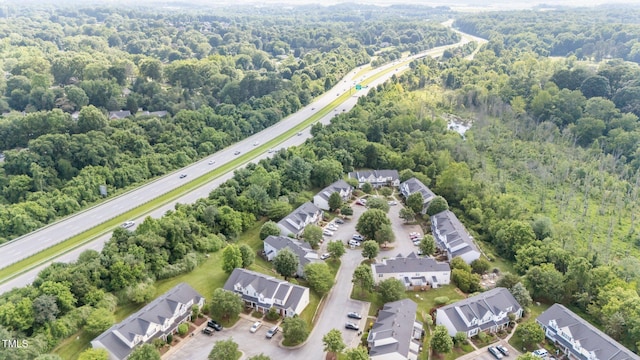 4619 Cross Ridge Ln, Greensboro, NC 27410 - aerial view of residential area with a heavily wooded area