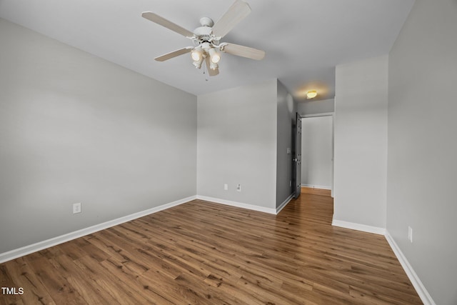 4619 Cross Ridge Ln, Greensboro, NC 27410 - unfurnished room featuring wood finished floors and a ceiling fan