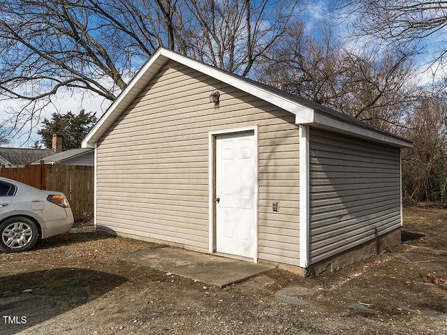 view of outbuilding