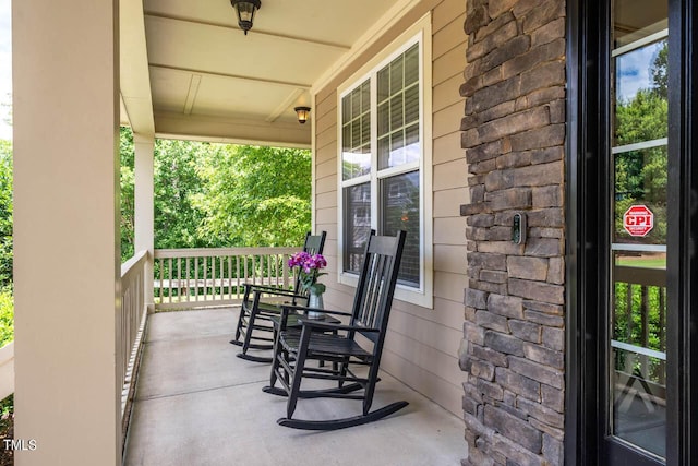 view of patio / terrace featuring a porch