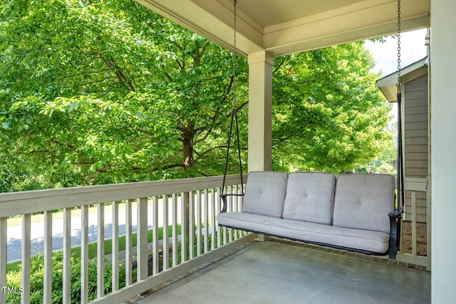 view of balcony