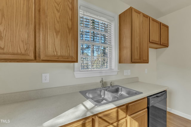 kitchen with dishwasher and sink