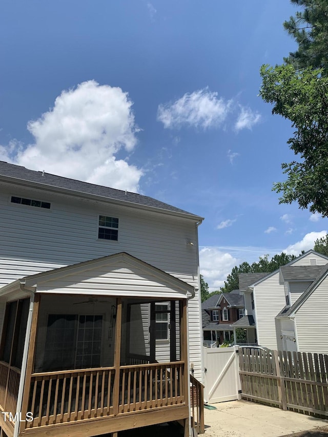 view of rear view of property