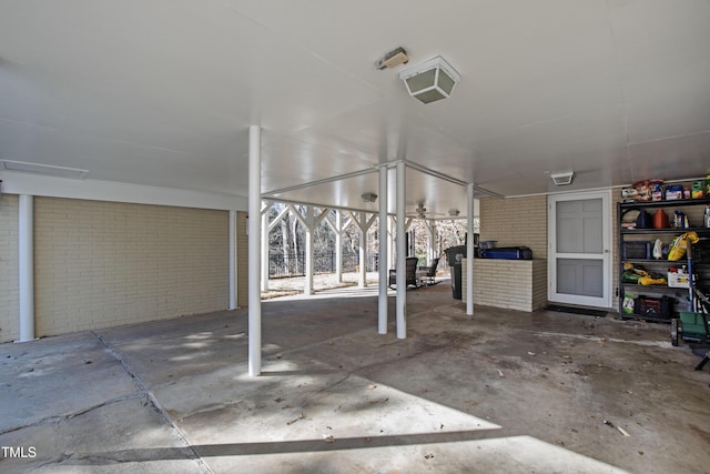 view of patio / terrace with a carport