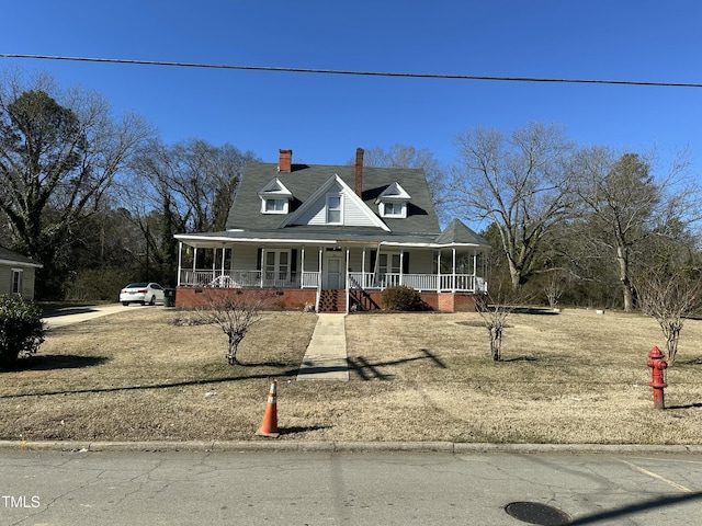 view of front of house featuring covered porch