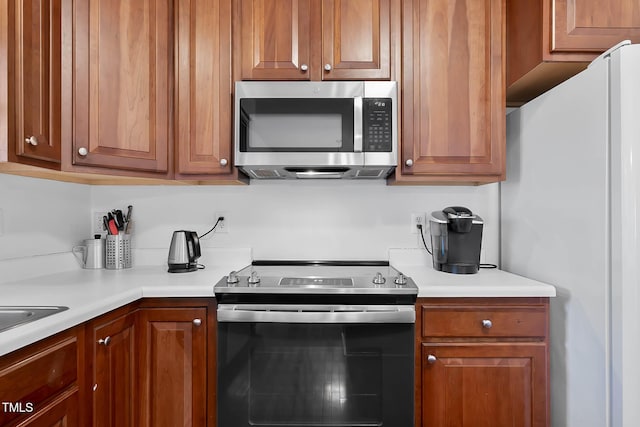 kitchen featuring appliances with stainless steel finishes