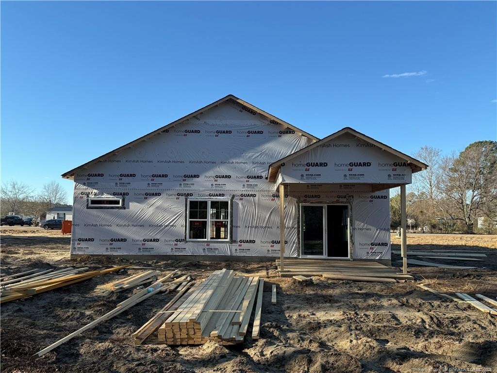 view of rear view of property